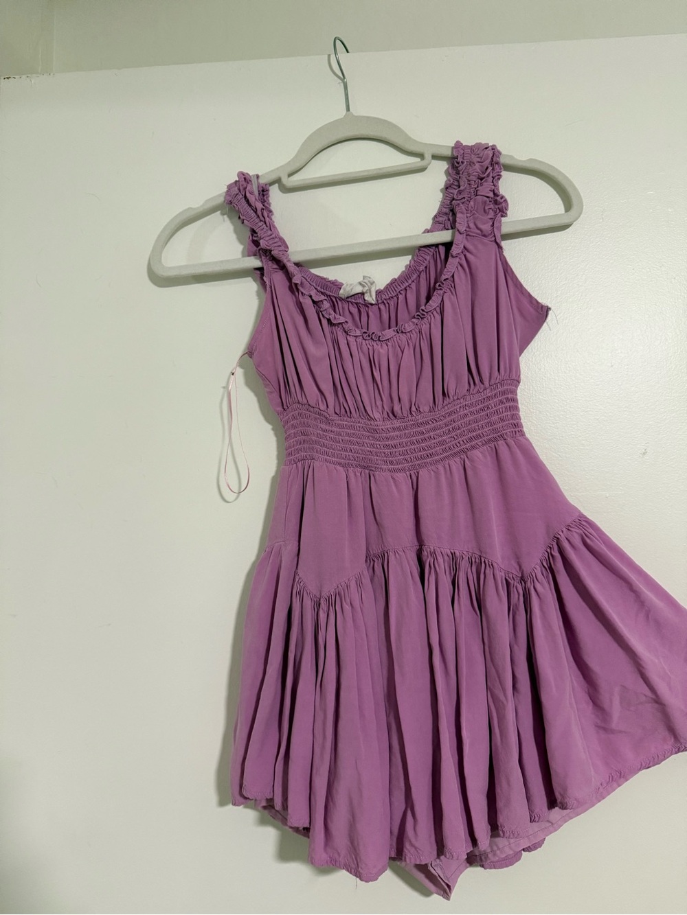 womens Lavender Ruffled Sundress